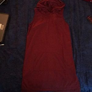 Burgundy dress